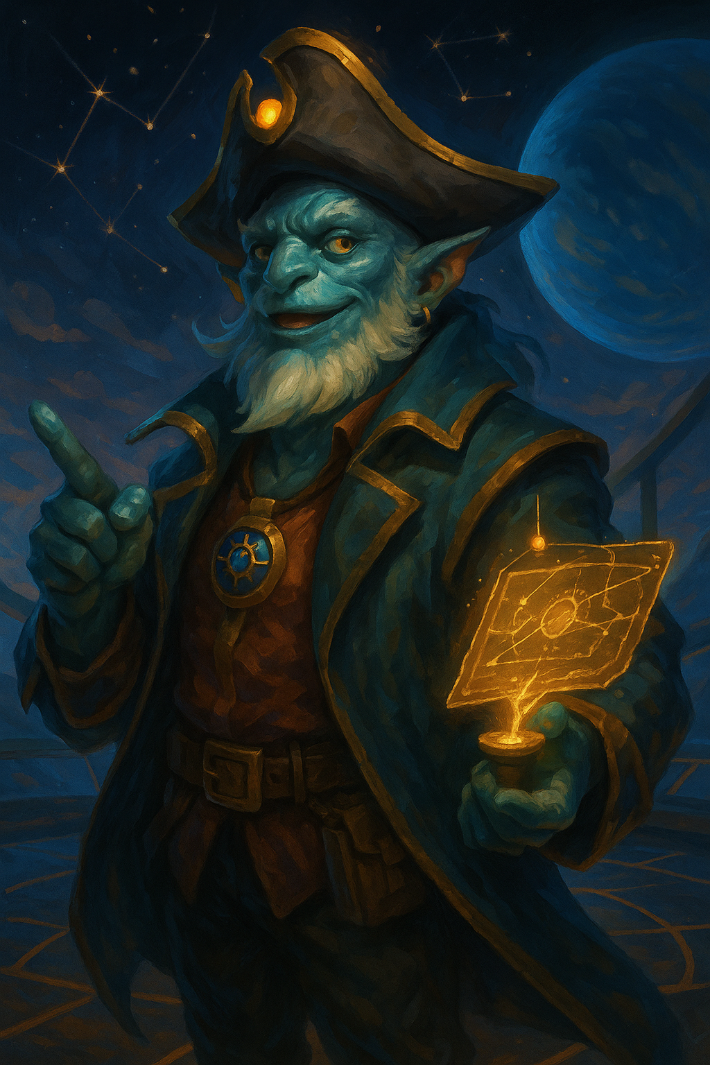 Captain Compass character portrait