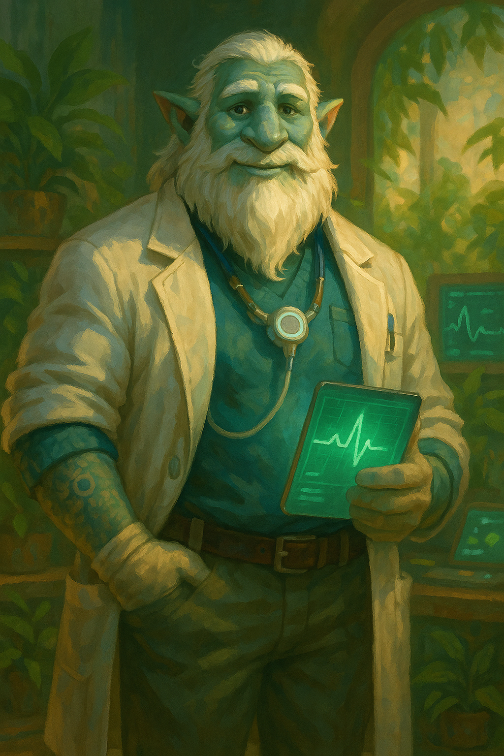 Dr. Wellbee character portrait