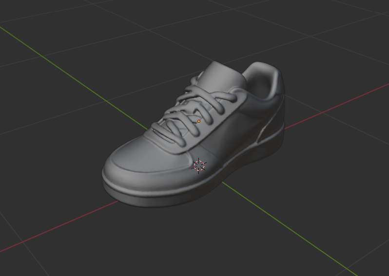 High-res sneaker sculpt in Blender