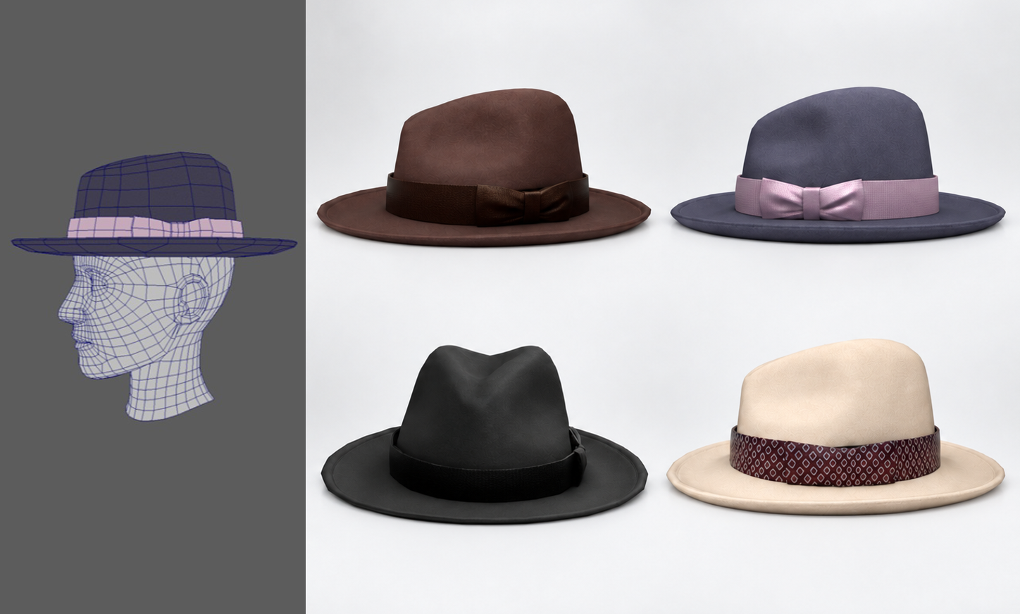 Fedora hat colorways — Horizon Worlds, Meta