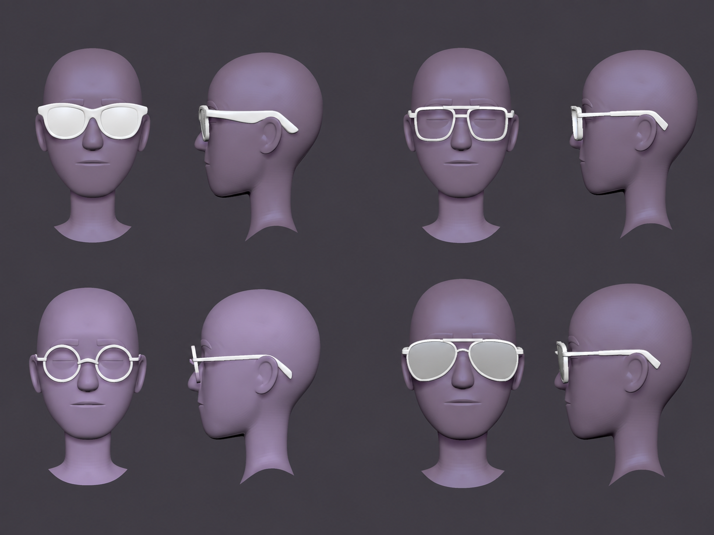 Eyewear lineup and turnarounds — Horizon Worlds, Meta