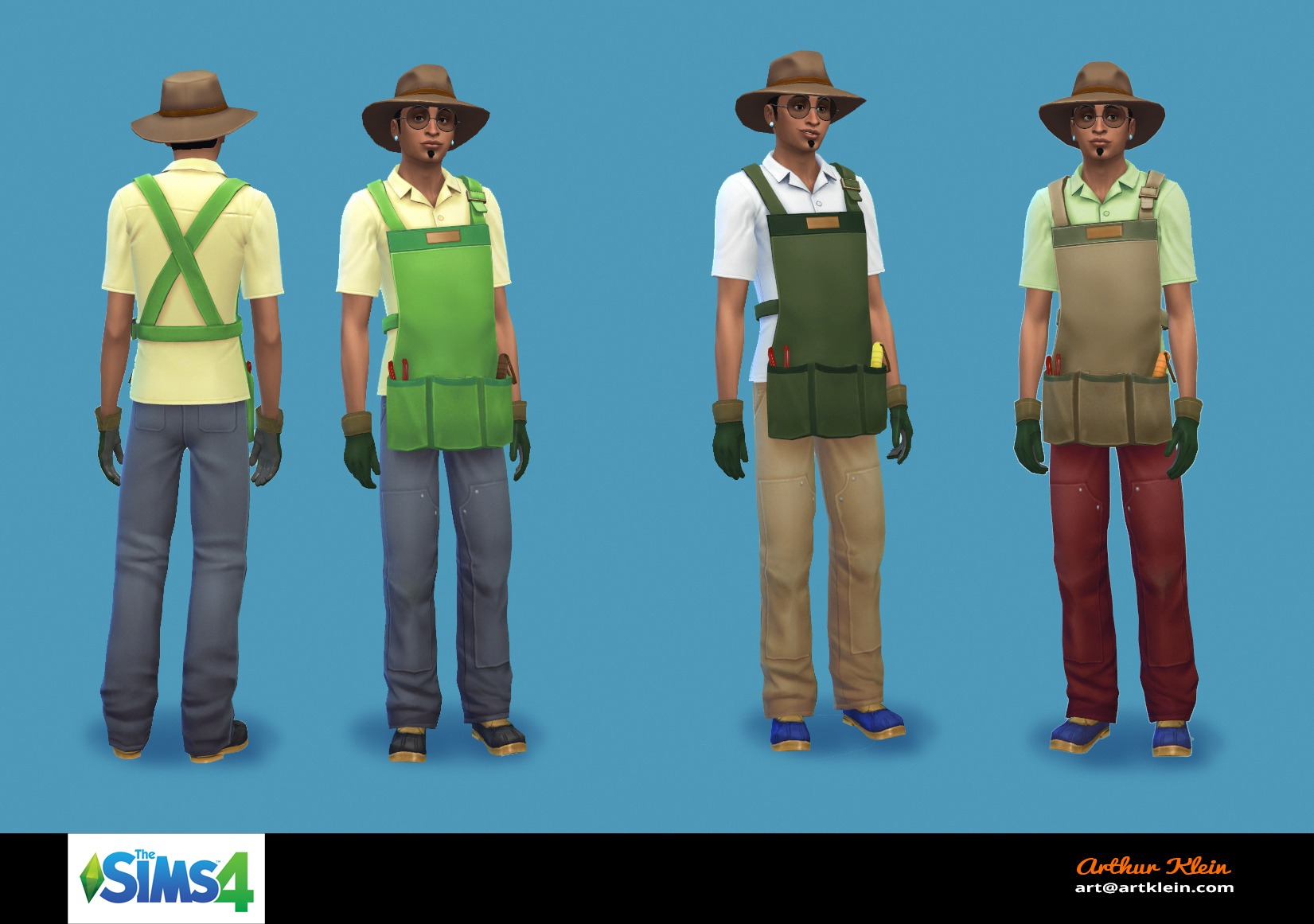 Gardener outfit set — The Sims 4, EA Maxis