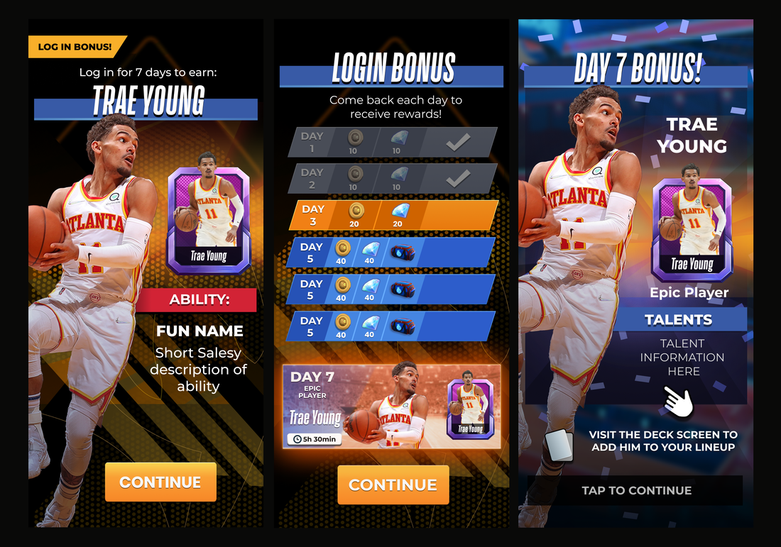 NBA Clash — Trae Young character lineup