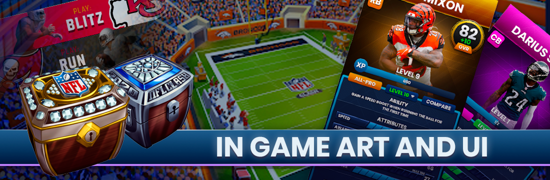 NFL Clash character position models