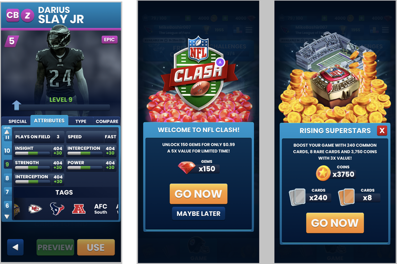 NBA Clash card and home banner UX documentation