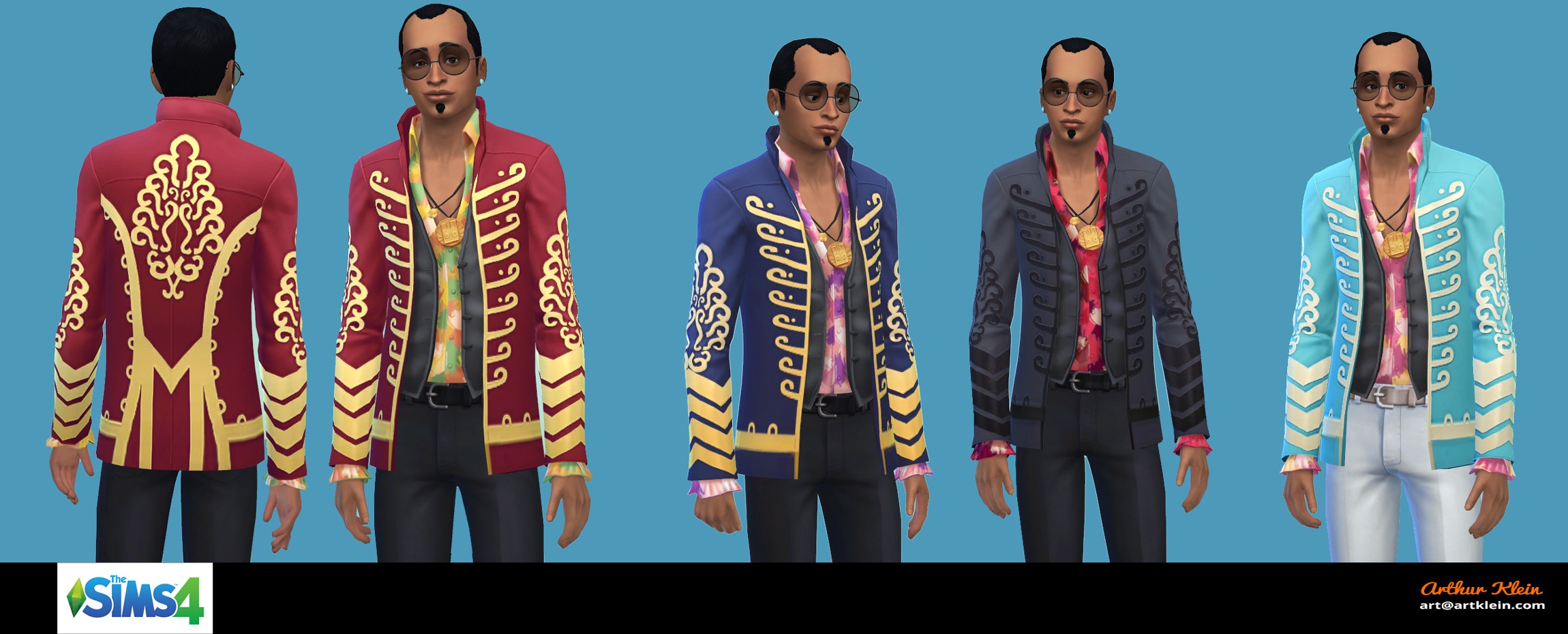 Rocker outfit lineup — The Sims 4, EA Maxis