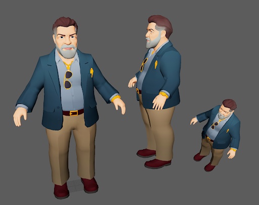 Company Game 001 character 03 full-body model