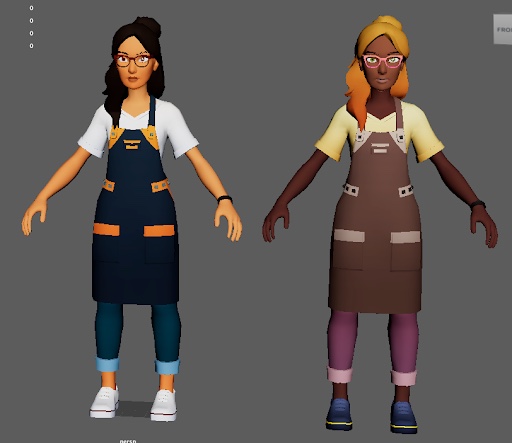Company Game 001 character 06 texture variants